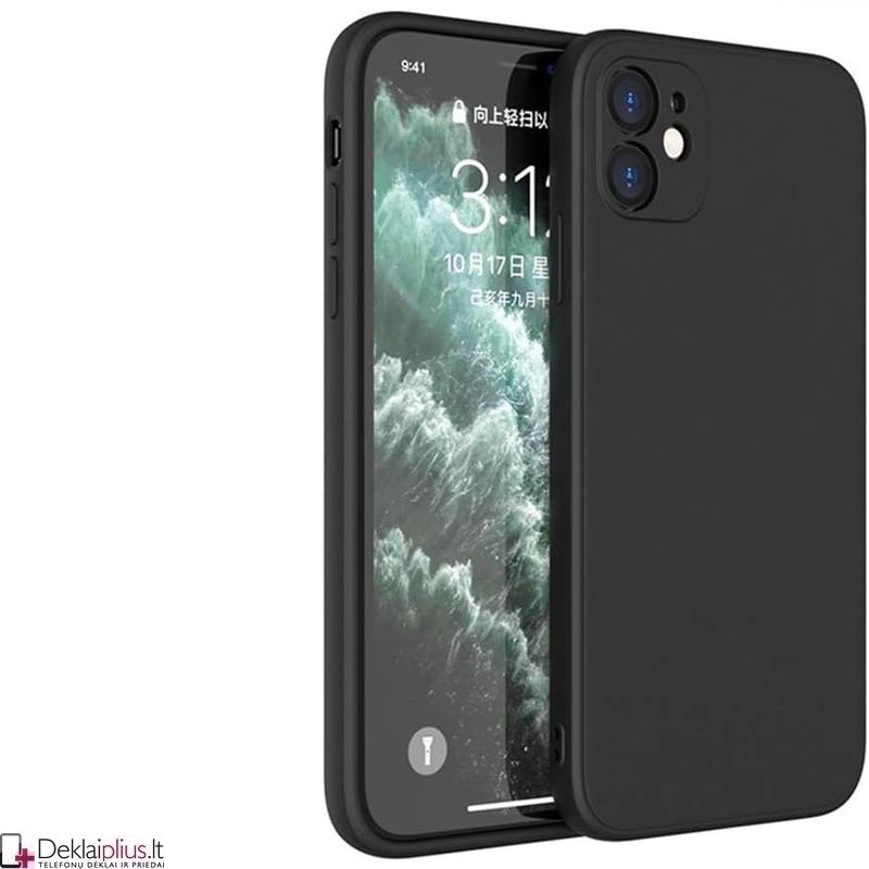 Silikoninis ploniausias dėklas - su kameros apsauga - juodas (Apple Iphone 12 Mini) Silikoninis ploniausias dėklas - su kameros apsauga - juodas (Apple Iphone 12 Mini)